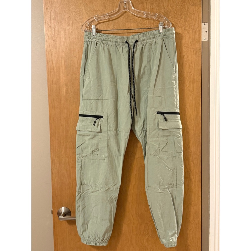 PacSun Relaxed Jogger Cargo Pants Sage Green Utility Streetwear XL